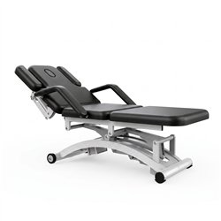 DDUUEETT COBAL electric massage table with armrests Black