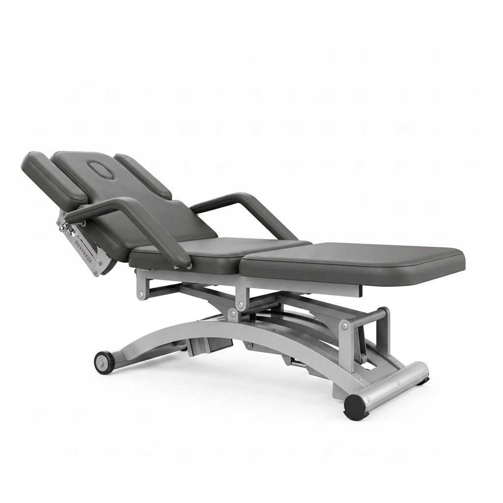 DDUUEETT COBAL electric massage table with armrests Black