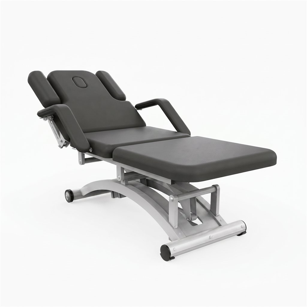 DDUUEETT COBAL electric massage table with armrests Black
