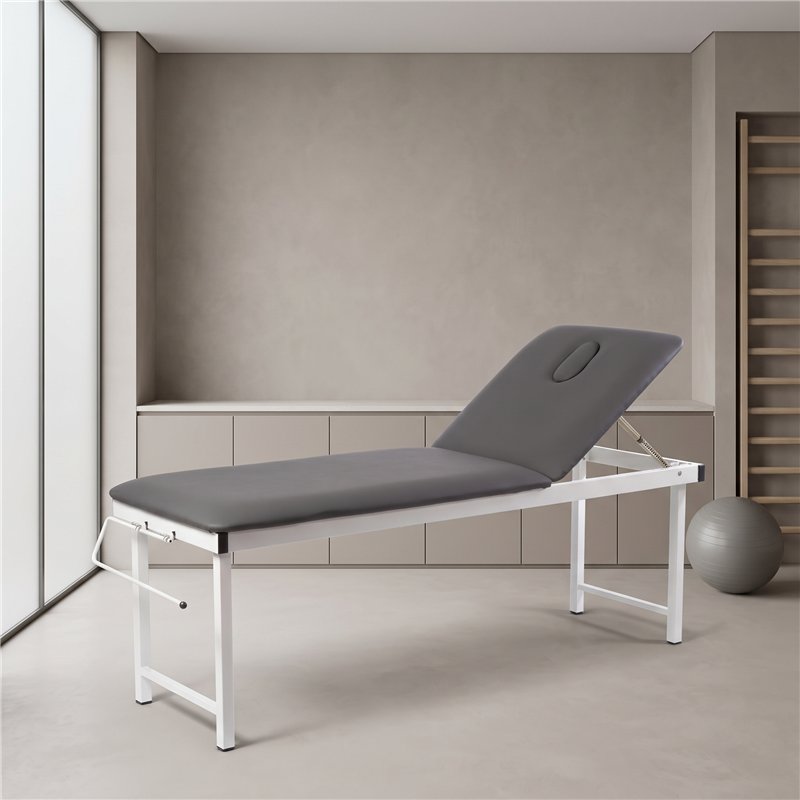 Camilla fija Coinfycare FIX en gris antracita con base blanca