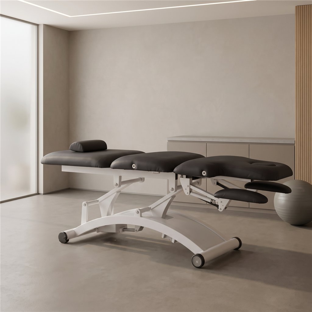 Marquesa elétrica de fisioterapia 3 motores Sphen Black Weelko