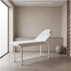 Marquesa de massagem fixa Weelko Coxi com encosto ajustável e orifício facial