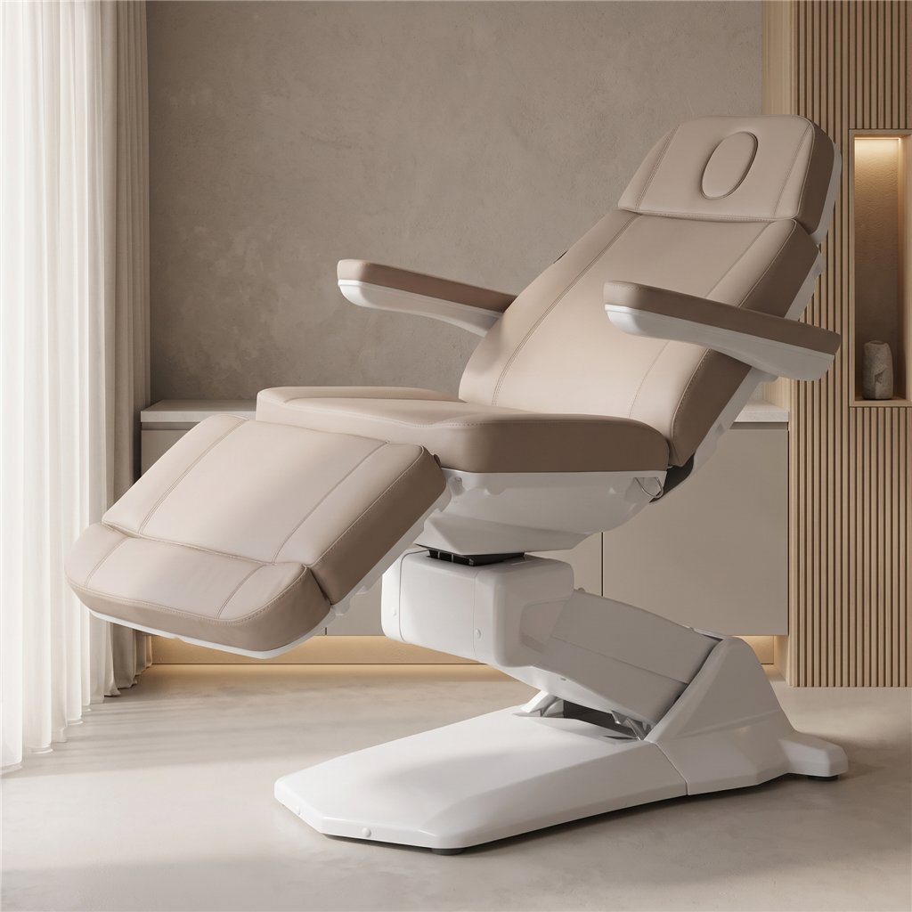 Lettino elettrico estetico Weelko Maxi Smart Beige con riscaldamento