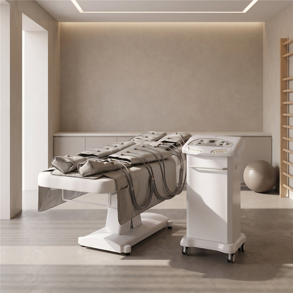 Presoterapia 3 en 1 profesional portátil con electroestimulación - i-Medstetic