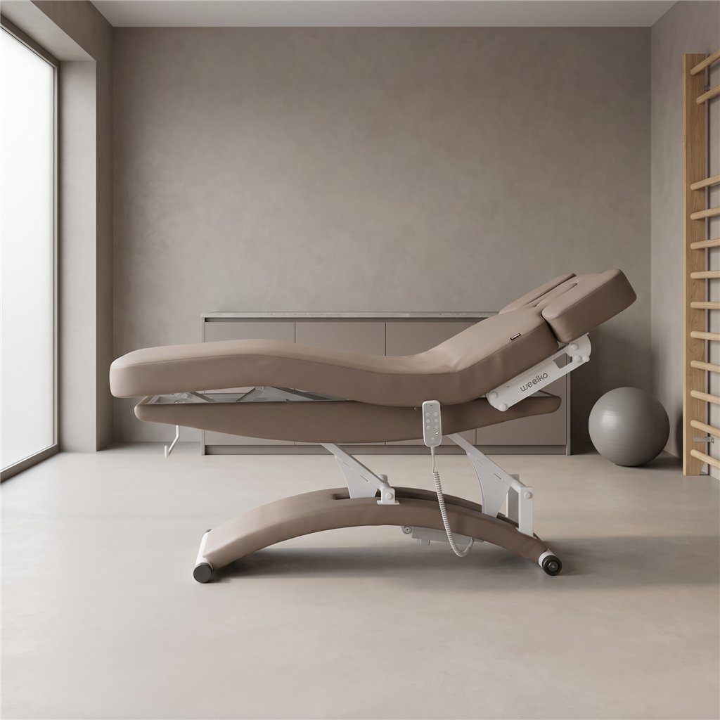 Weelko TAL Beige electric treatment table with integrated heating