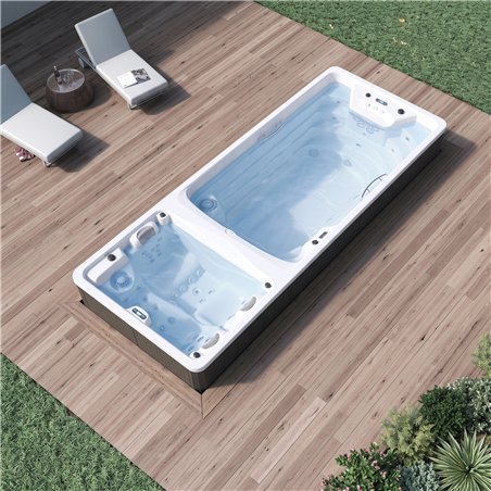 Jacuzzi Duo: Banheira com 5 jets, 12 pontos de massagem, LED e UV