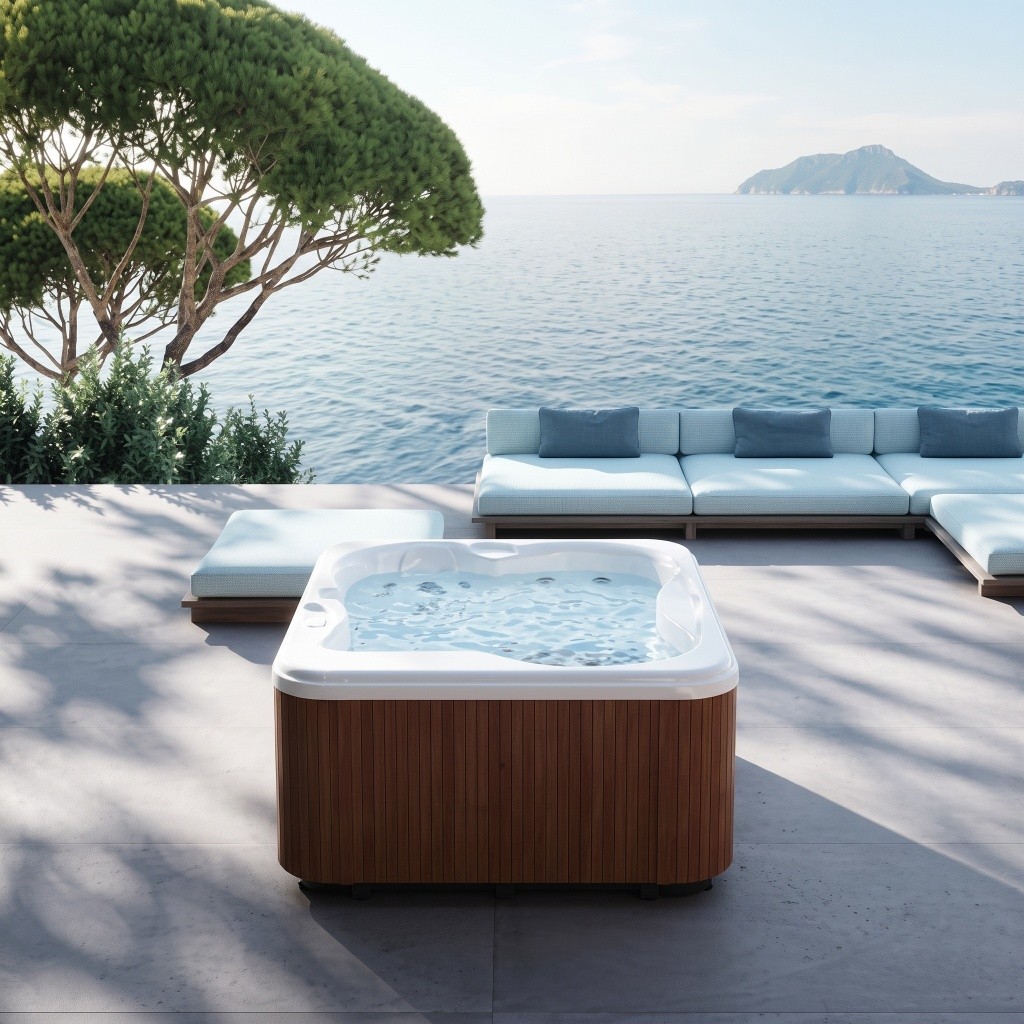 Jacuzzi Lodge+S: Flexibler und effizienter Whirlpool für Garten und Terrasse