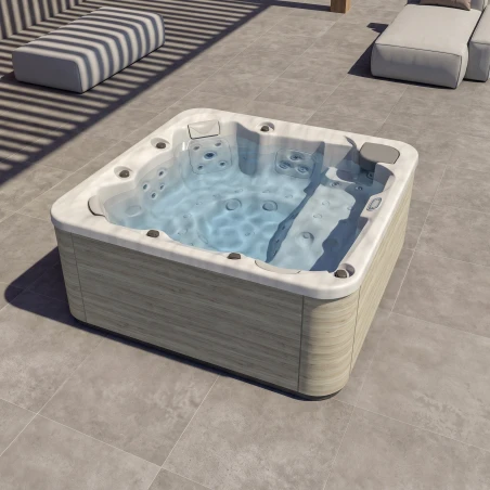 Jacuzzi Feel: Hidromasaje con Tumbonas Ergonómicas y LED