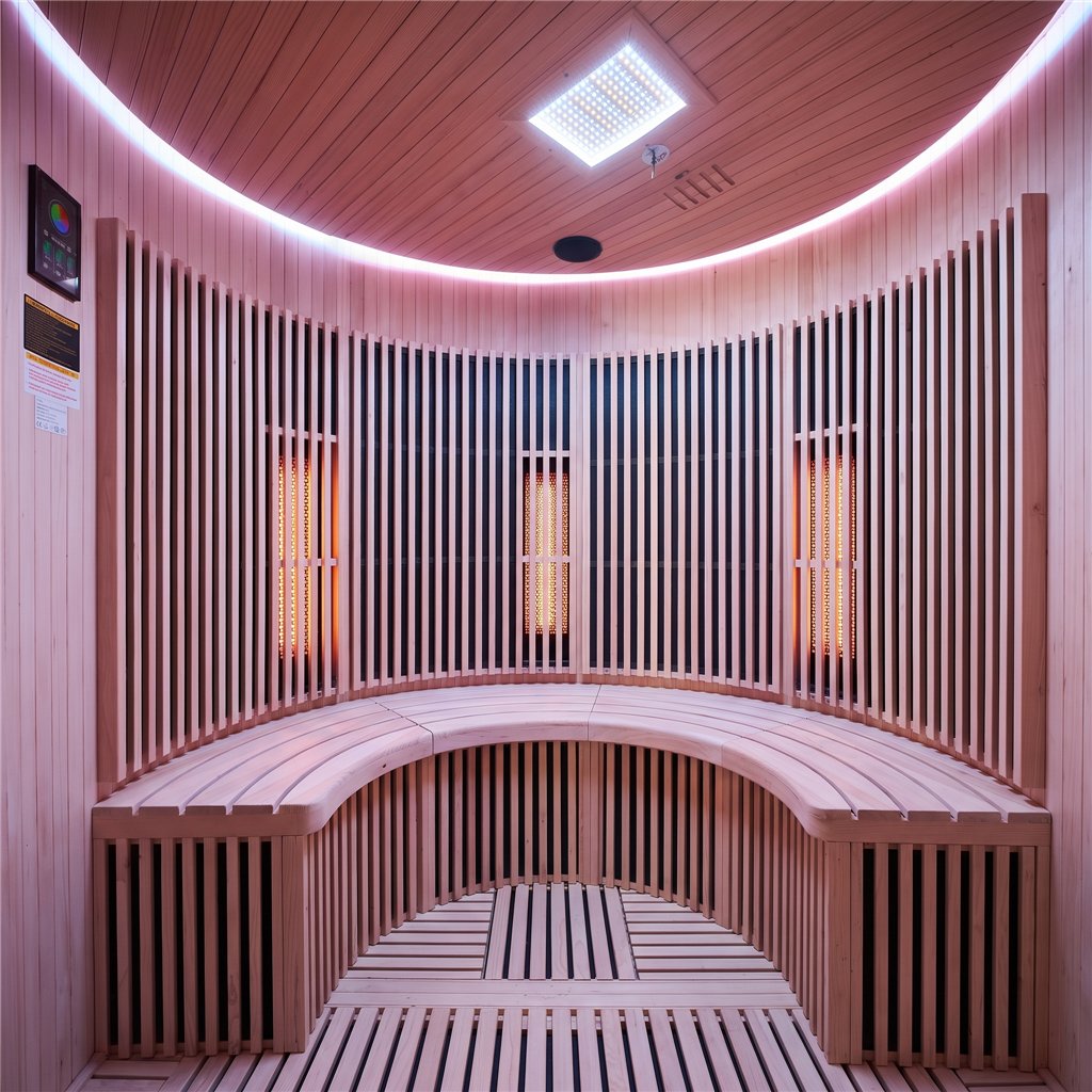 Sauna de infrarrojos MOON 4 plazas negra