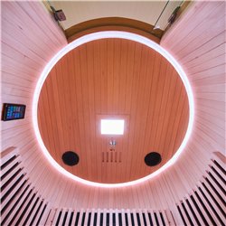Sauna de infravermelhos MOON 2 lugares cor madeira