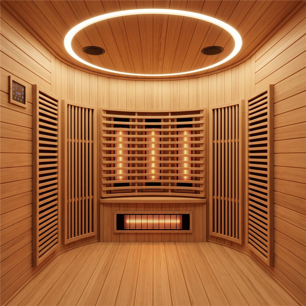 Sauna infrarouge MOON 2 places finition bois