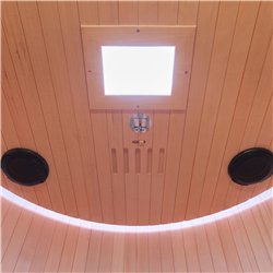 MOON Infrarotsauna für 2 Personen in Holzoptik