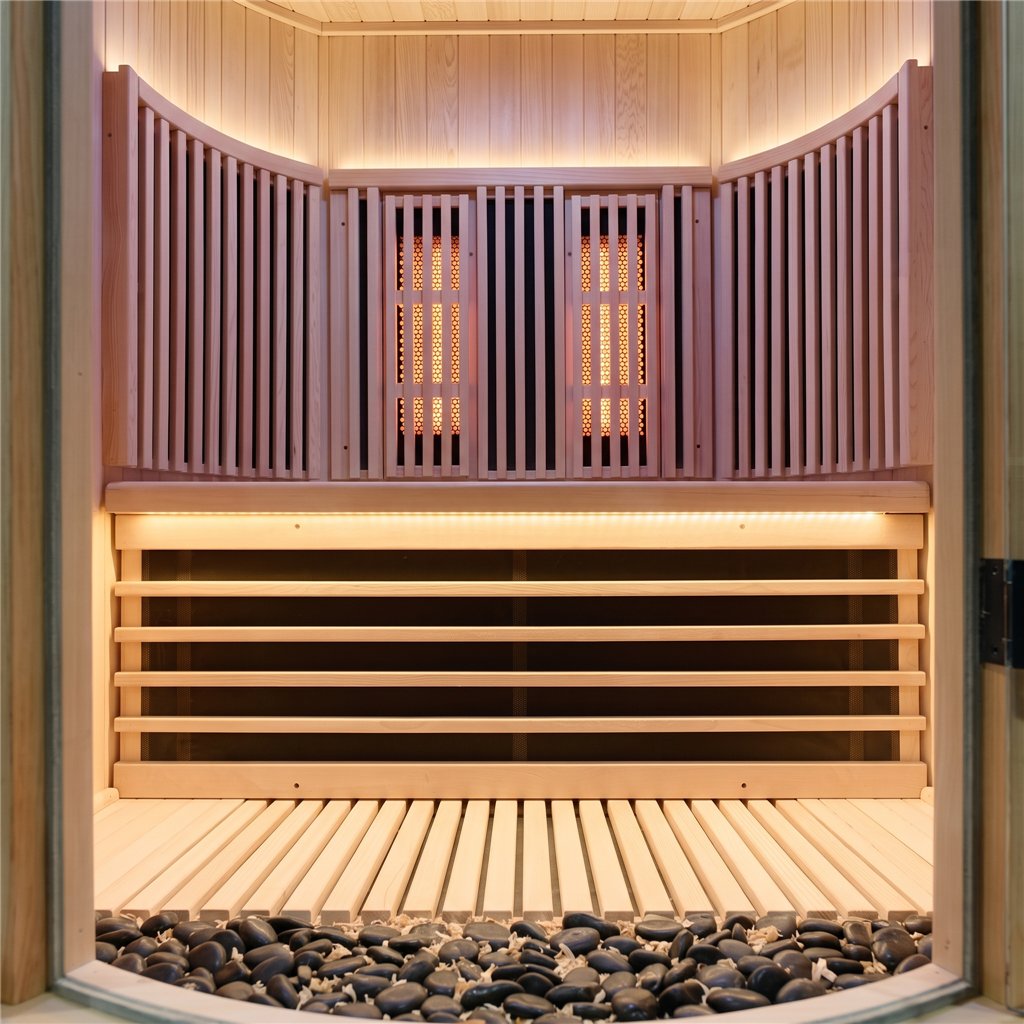 Sauna de infravermelhos MOON 2 lugares cor madeira