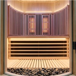 Sauna infrarouge MOON 2 places finition bois
