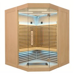 Sauna de infravermelhos angular Holl's Canopée 3-4 lugares