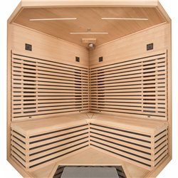 Sauna de infrarrojos angular Holl's Canopée 3-4 plazas