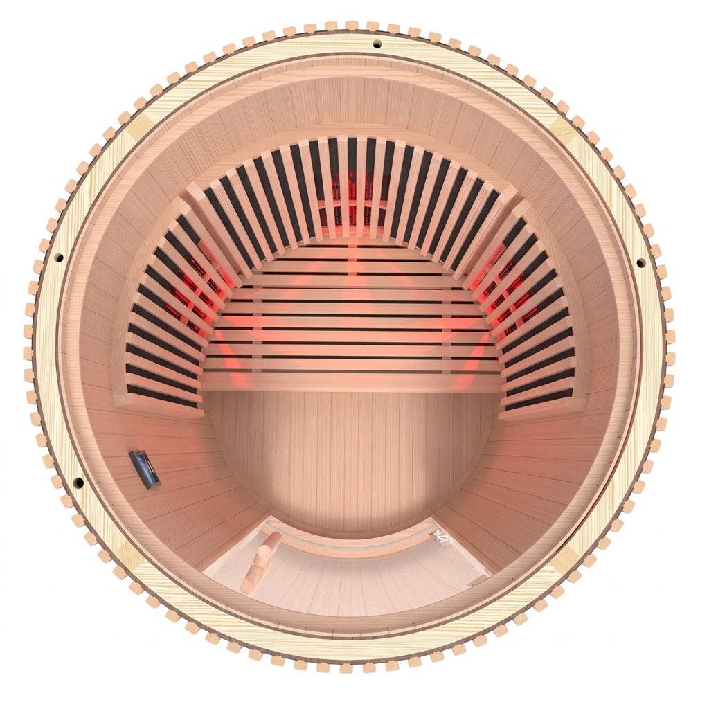 Sauna de infravermelhos Moon 1 lugar preta