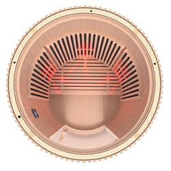 Sauna de infravermelhos Moon 1 lugar preta