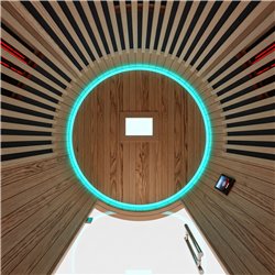 Sauna de infrarrojos Moon 1 plaza negra