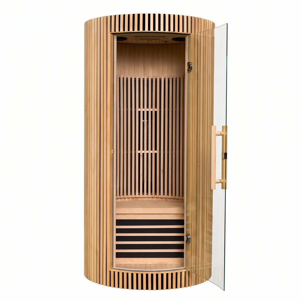 Sauna de infrarrojos MOON 1 plaza color madera