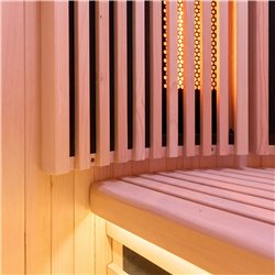 Sauna de infravermelhos MOON 1 lugar cor madeira HL-MOON1