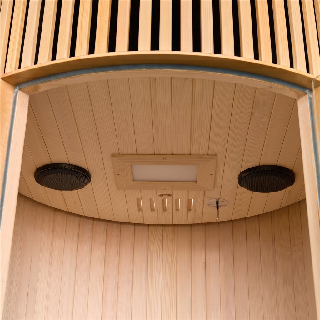 Sauna de infravermelhos MOON 1 lugar cor madeira HL-MOON1