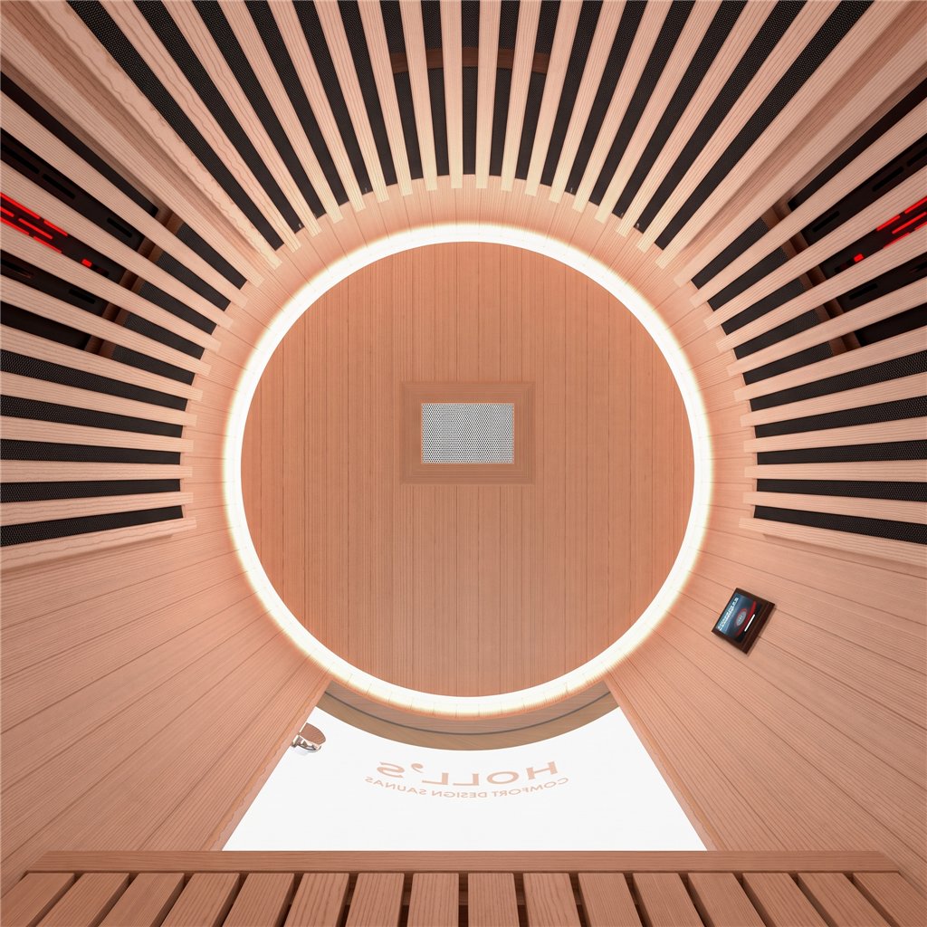 Sauna de infravermelhos MOON 1 lugar cor madeira HL-MOON1