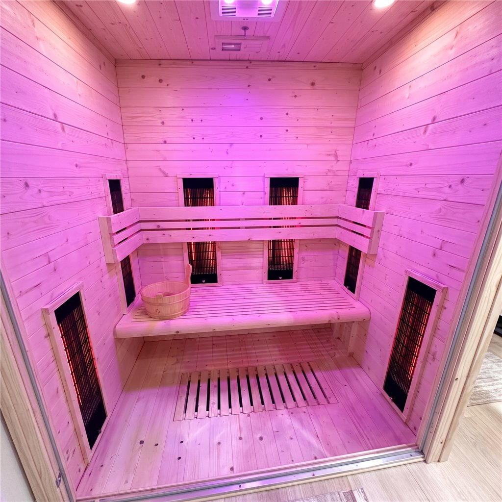 Sauna híbrida HOLL'S HYBRID COMBI 2 lugares tradicional e infravermelhos