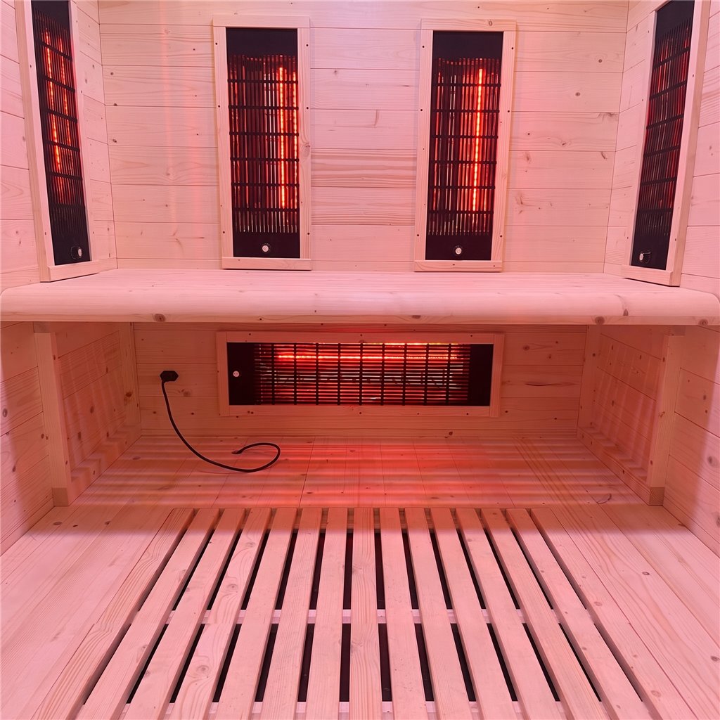 Sauna híbrida HOLL'S HYBRID COMBI 2 lugares tradicional e infravermelhos