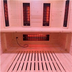 Sauna híbrida HOLL'S HYBRID COMBI 2 plazas tradicional e infrarrojos