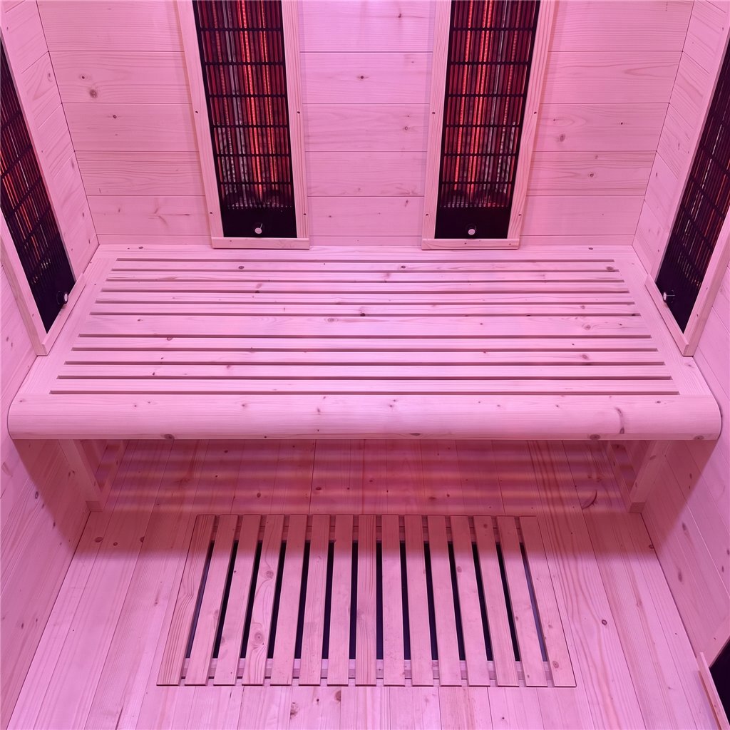 Sauna híbrida HOLL'S HYBRID COMBI 2 plazas tradicional e infrarrojos