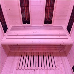 Sauna híbrida HOLL'S HYBRID COMBI 2 lugares tradicional e infravermelhos