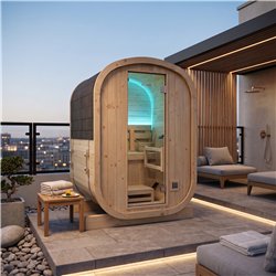 Sauna Gaïa Urban Abeto FS Dampfsauna für 2 Personen