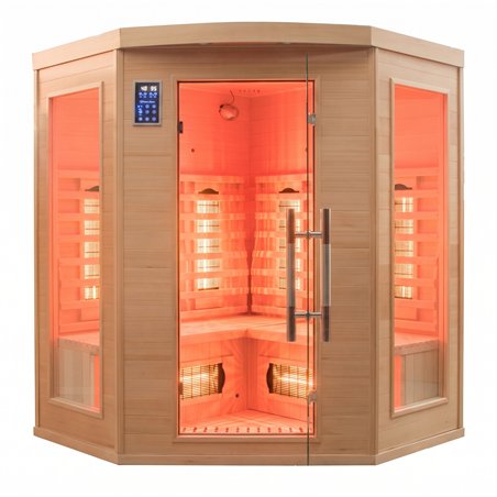 Sauna de infrarrojos angular France Sauna Apollon Quartz 3 plazas