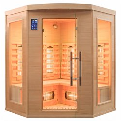 France Sauna Apollon Quartz 3-seat corner infrared sauna