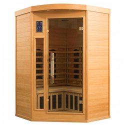 Sauna de infravermelhos de canto France Sauna Apollon Quartz para 2 pessoas
