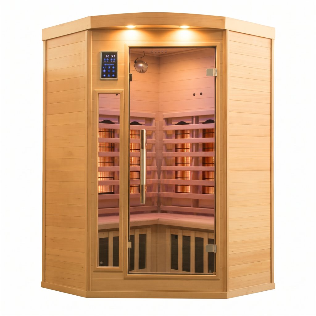 Sauna infrarouge d’angle France Sauna Apollon Quartz 2 places