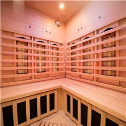 France Sauna Apollon Quartz 2-person corner infrared sauna