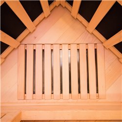 Sauna de infrarrojos angular France Sauna Apollon Quartz 2 plazas