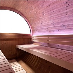 Sauna extérieur vapeur Holl's Onyxia 240 Panorama Canopy Black
