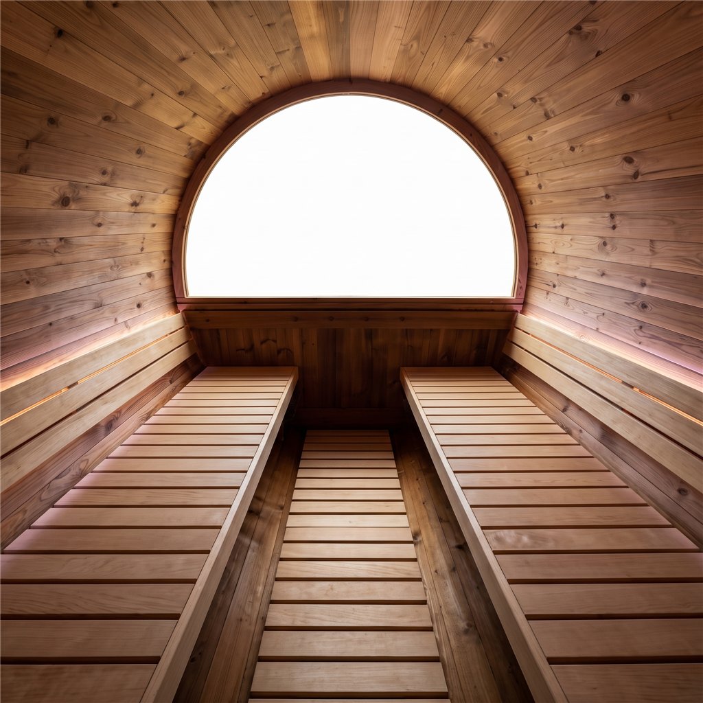 Sauna da esterno a vapore Holl's Onyxia 240 Panorama Canopy Black
