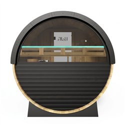 Sauna tradicional ORPHEE Lounge 240 de vapor con terraza integrada