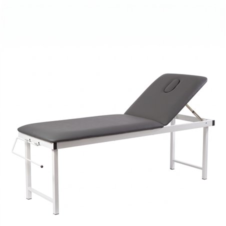 Marquesa fixa de fisioterapia e massagem FIX cinzento antracite (base branca)