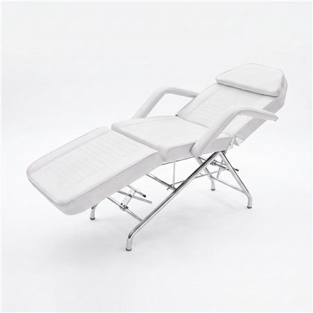 Marquesa estética fixa 3 corpos em PVC com orifício facial Weelko