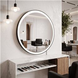 Specchio da toeletta LED BREE Black