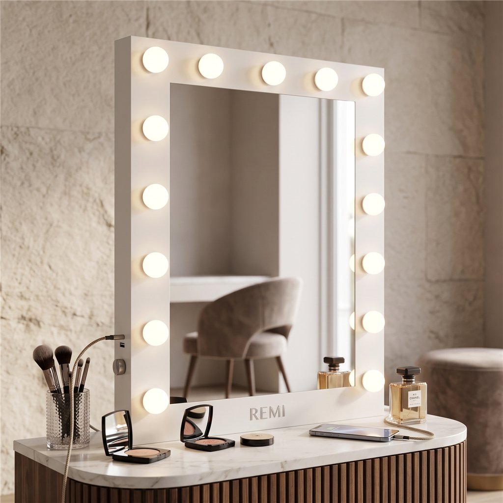 Espejo de maquillaje REMI Beauty con iluminación LED regulable