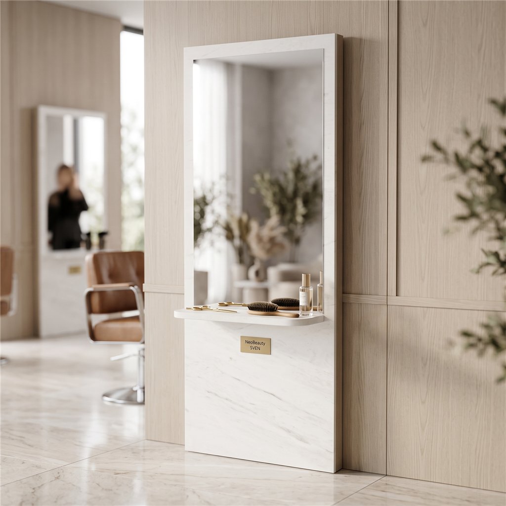Toeletta Sven in rovere bianco