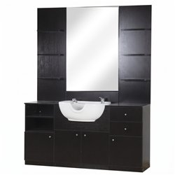 Barbiere Chicago - Mobile da barbiere con lavatesta moderno - i-Medstetic