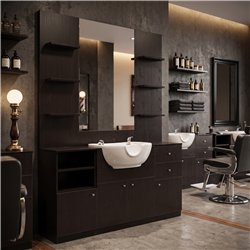 Table de coiffure moderne i-Medstetic avec lave-tête et rangement