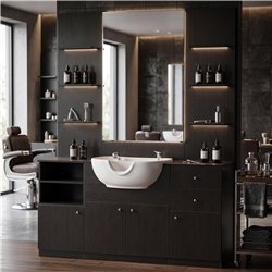 Table de coiffure moderne i-Medstetic avec lave-tête et rangement